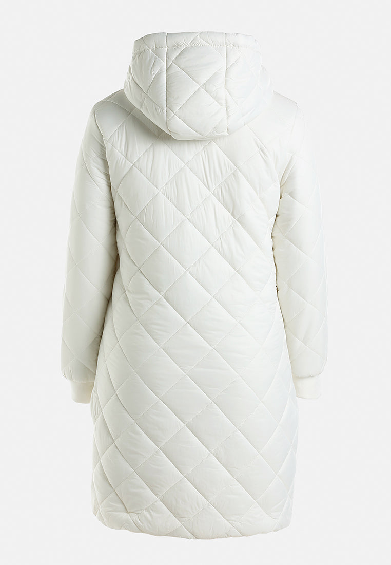 hooded longline quilted jacket by ruw#color_off-white