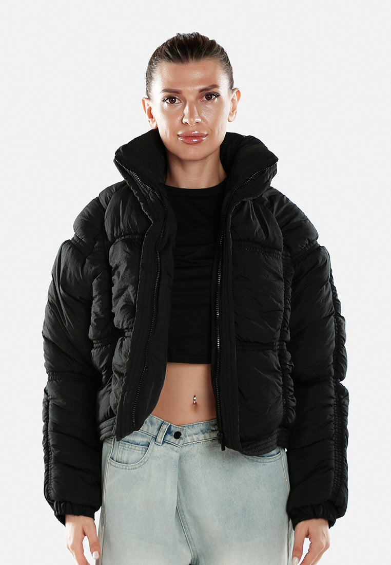 chunky puffer jacket by ruw#color_black