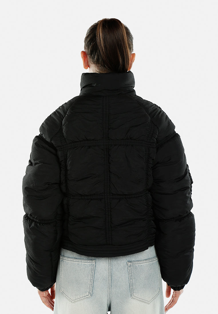 chunky puffer jacket by ruw#color_black