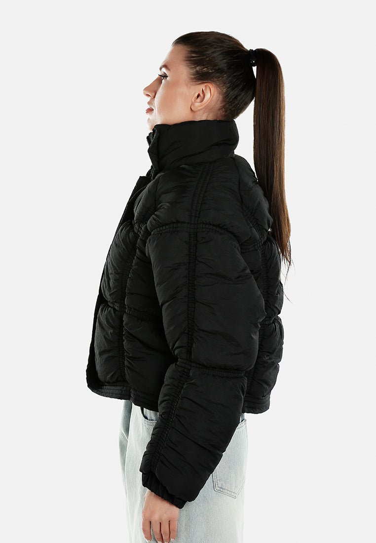 chunky puffer jacket by ruw#color_black