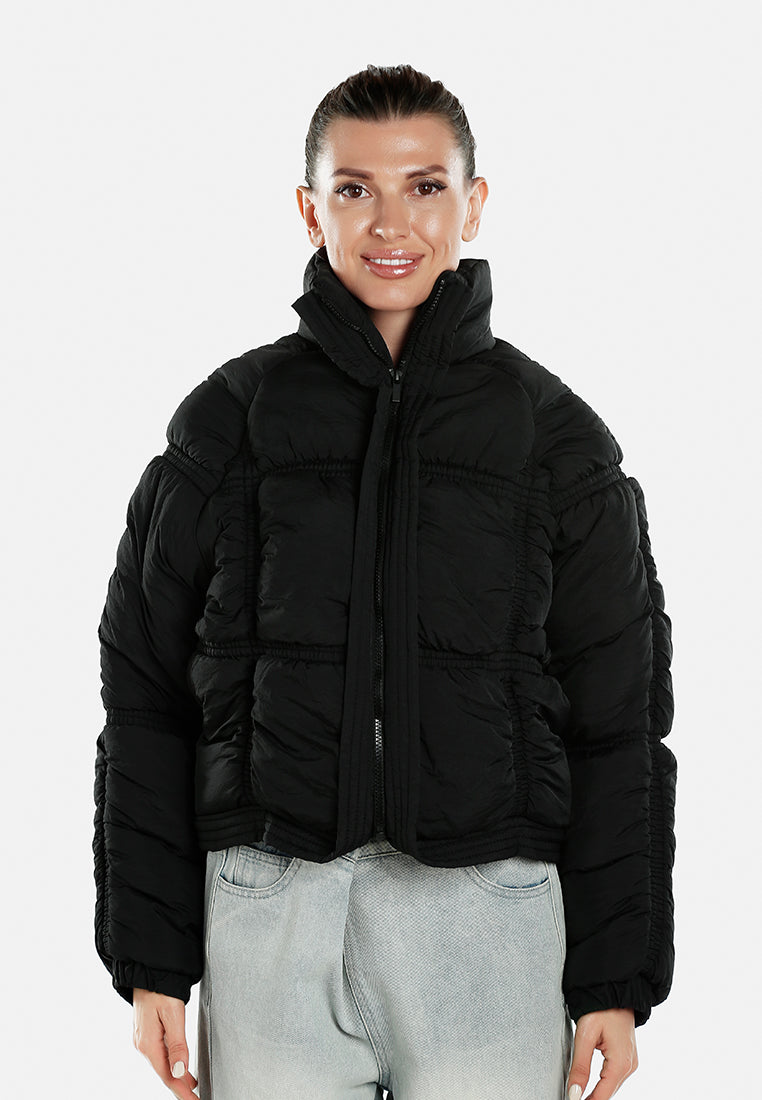 chunky puffer jacket by ruw#color_black