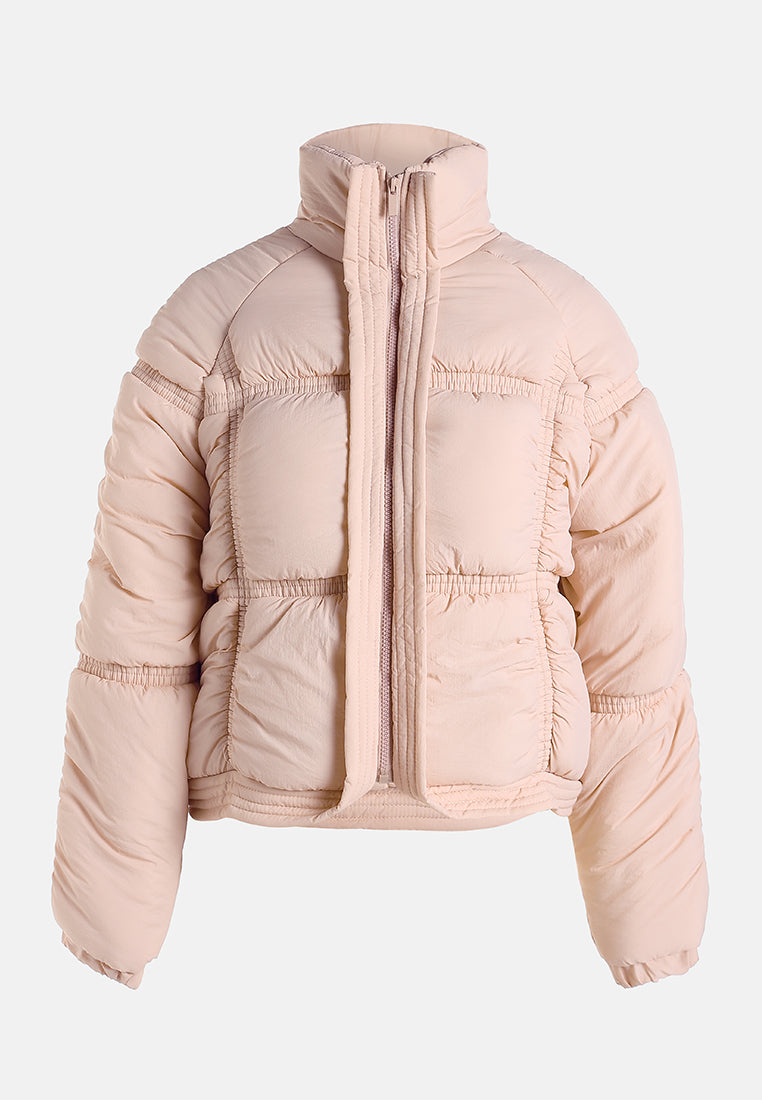 chunky puffer jacket by ruw#color_pink
