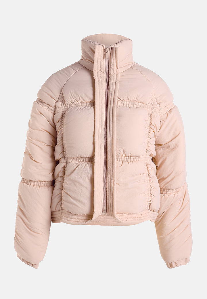 chunky puffer jacket by ruw#color_pink