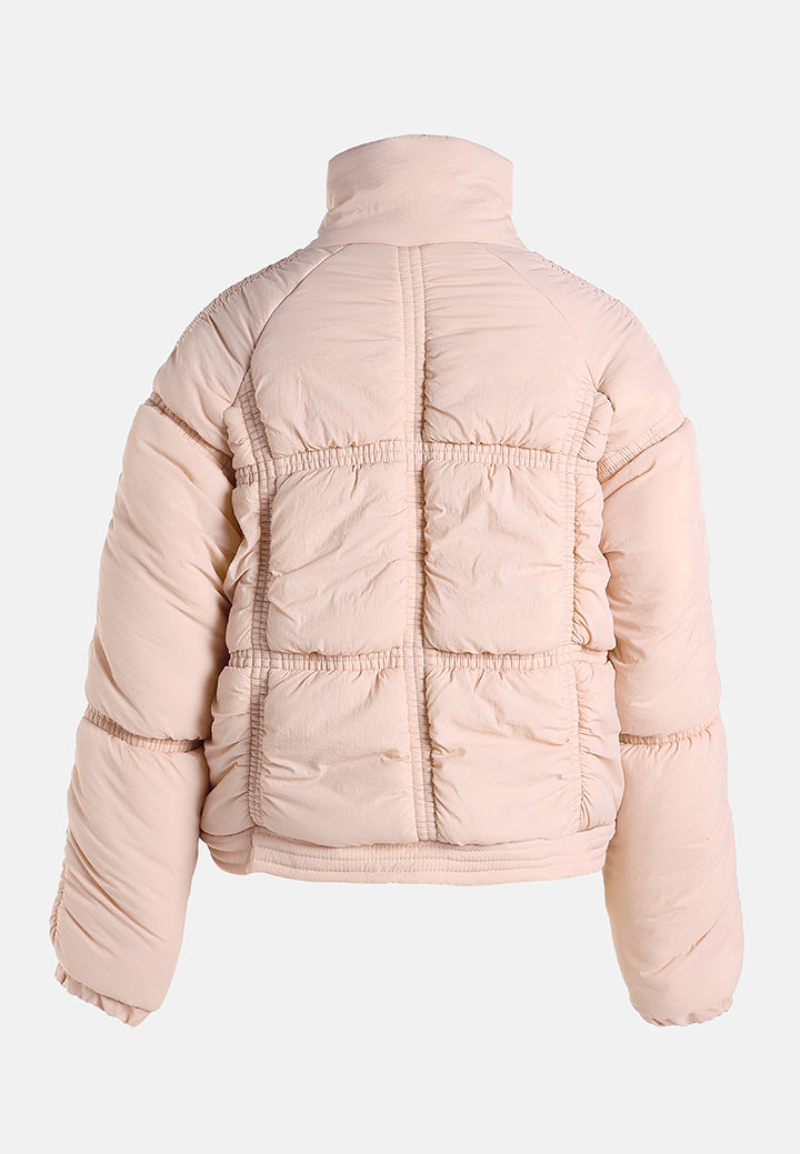 chunky puffer jacket by ruw#color_pink