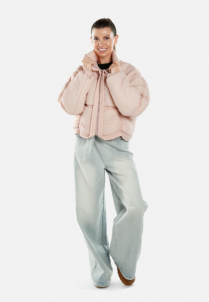 chunky puffer jacket by ruw#color_pink