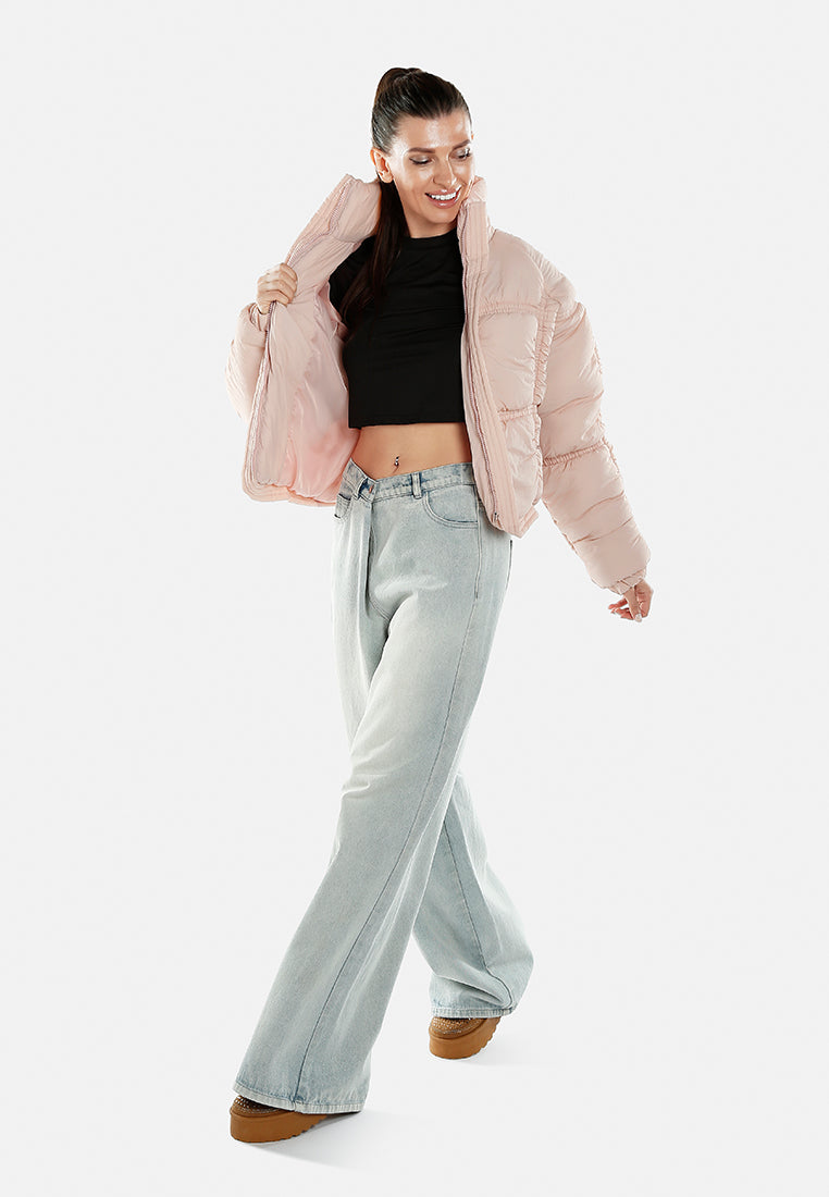 chunky puffer jacket by ruw#color_pink