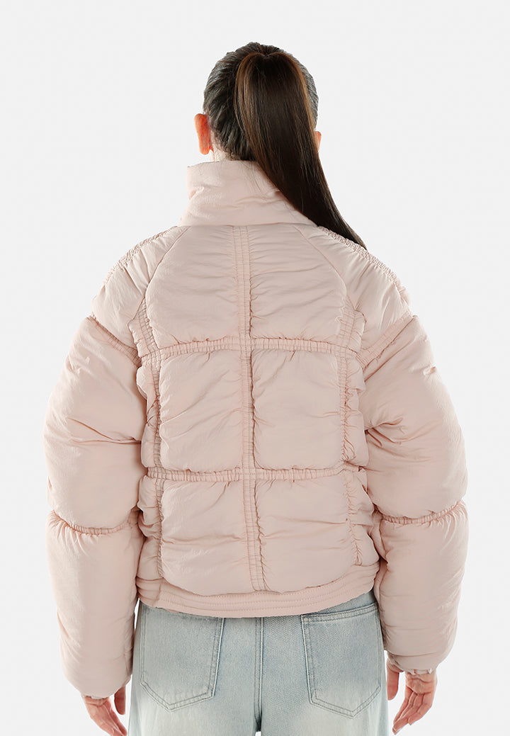 chunky puffer jacket by ruw#color_pink