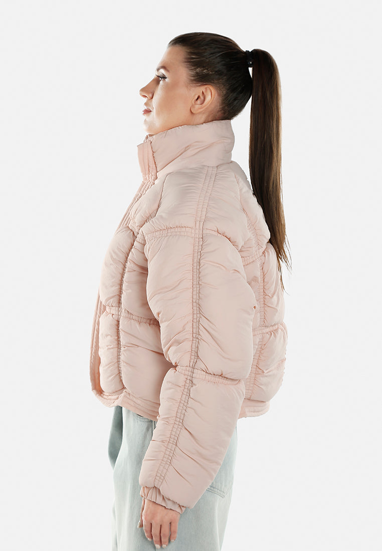 chunky puffer jacket by ruw#color_pink