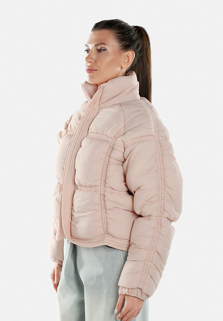 chunky puffer jacket by ruw#color_pink