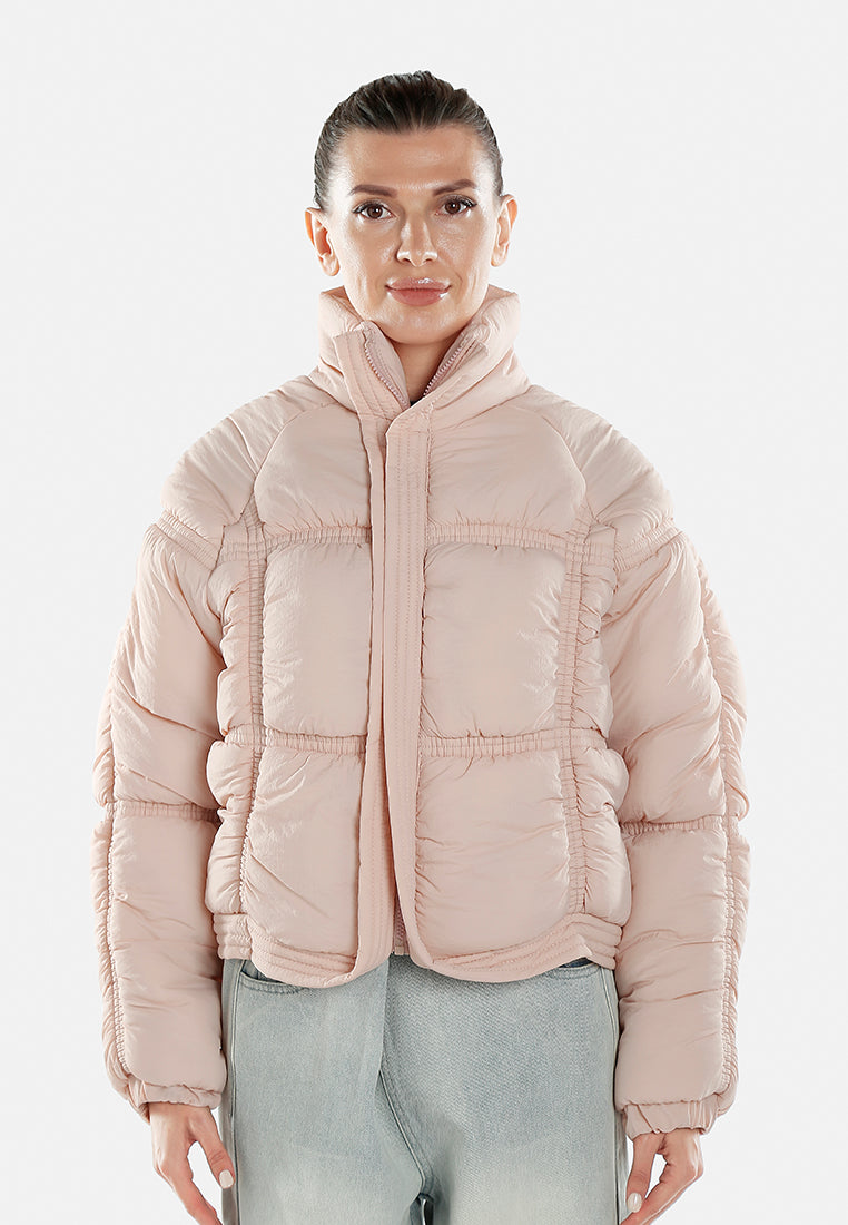 chunky puffer jacket by ruw#color_pink