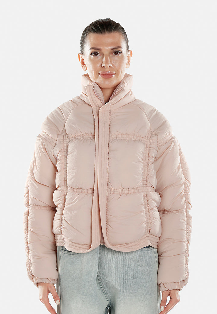 chunky puffer jacket by ruw#color_pink