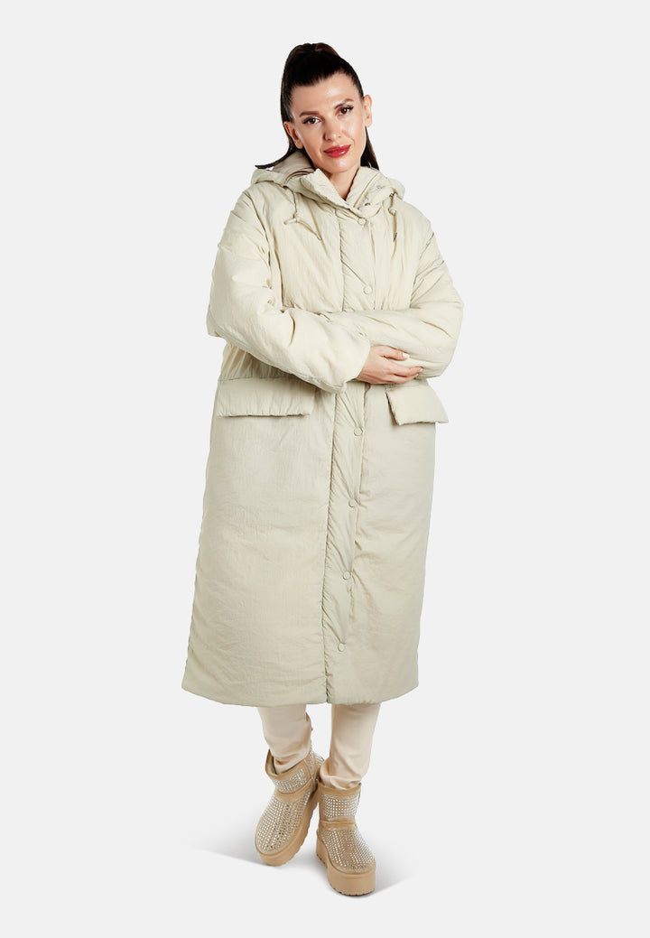 puffer trench coat by ruw#color_stone