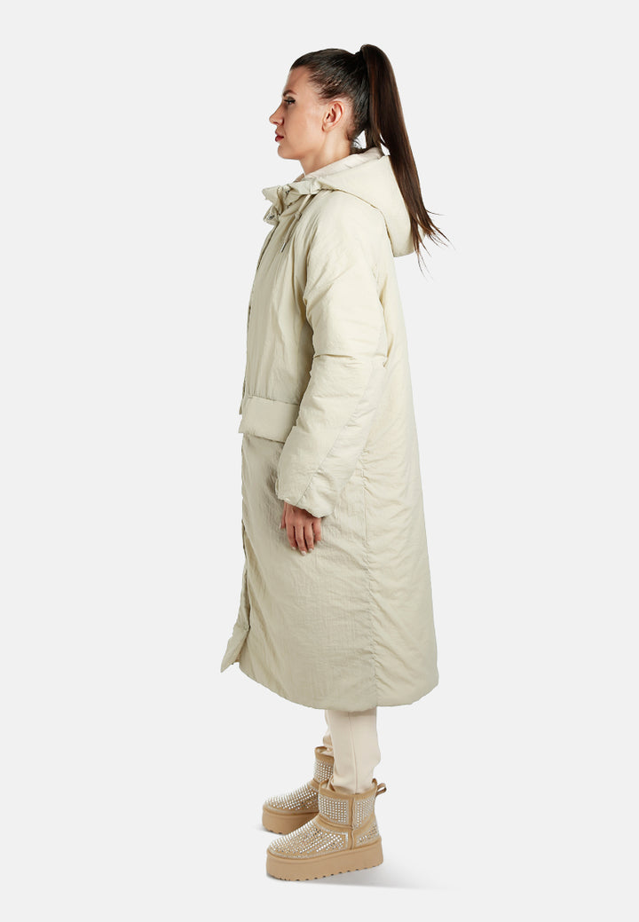 puffer trench coat by ruw#color_stone