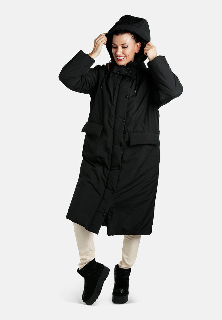 puffer trench coat by ruw#color_black