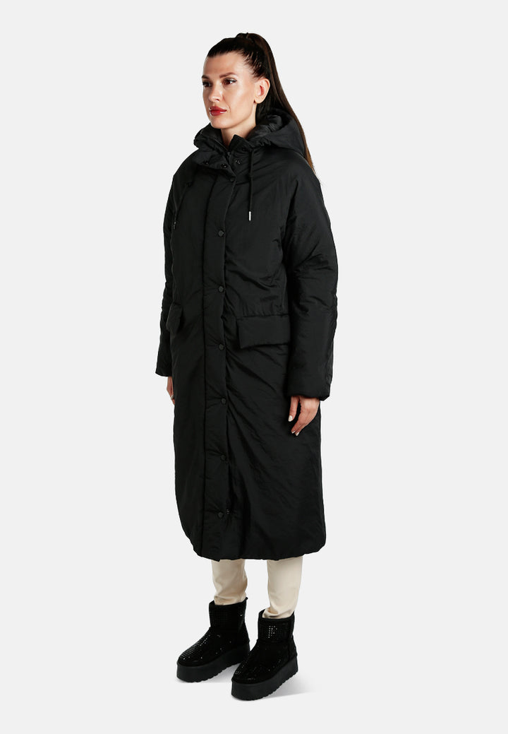 puffer trench coat by ruw#color_black