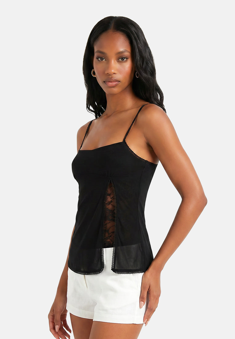 slit detail slip top#color_black