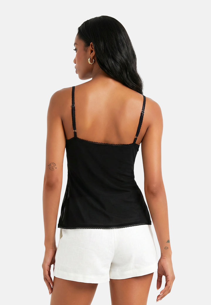 slit detail slip top#color_black