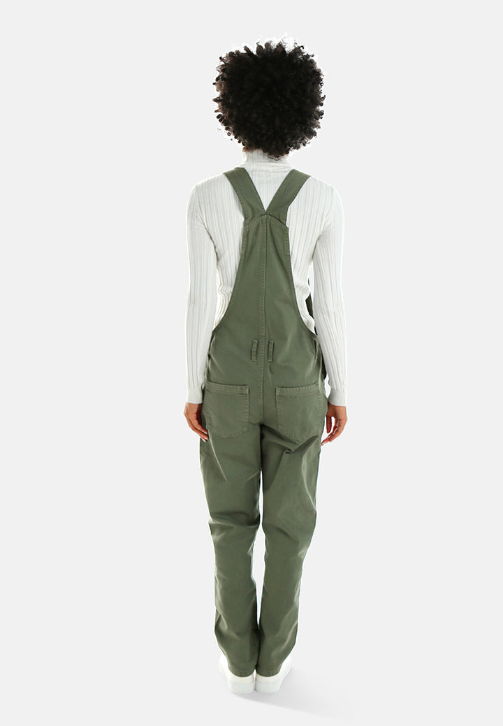mom fit dungaree#color_army-green