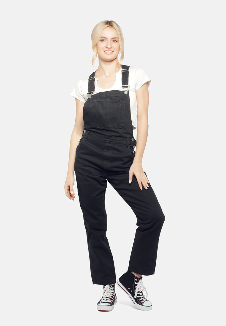 mom fit dungaree#color_black