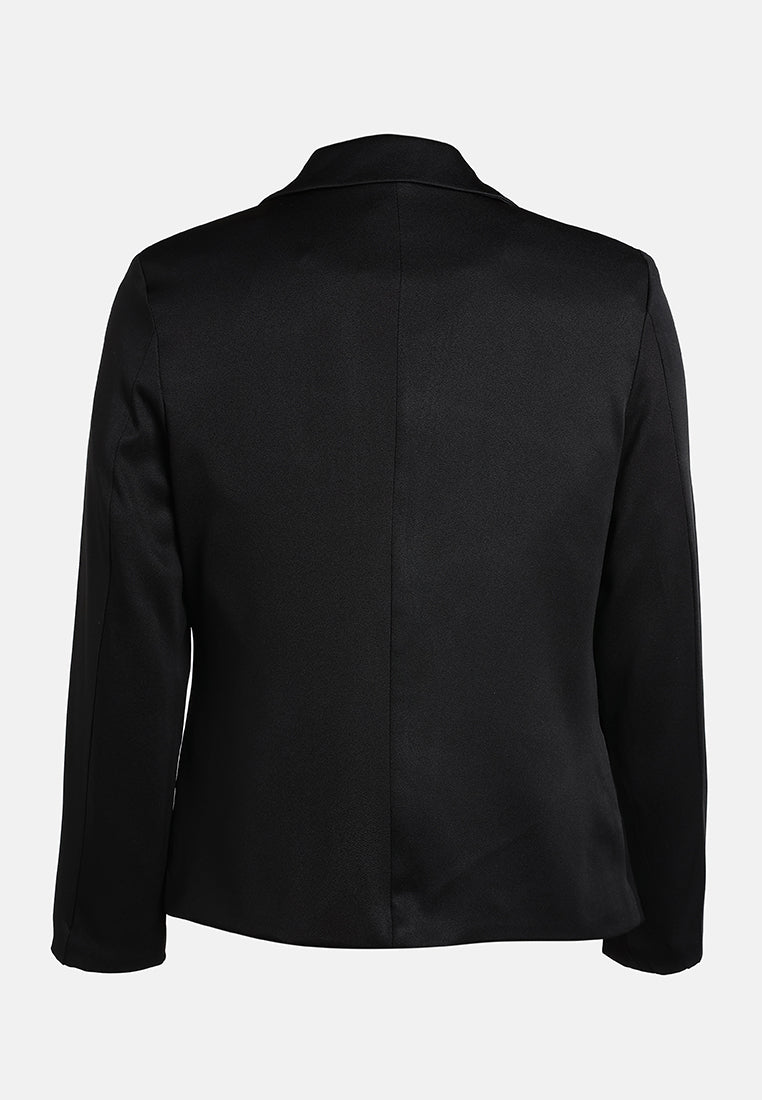 sleek lapel blazer by ruw#color_black