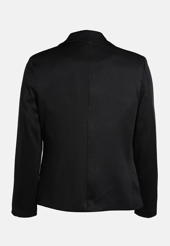 sleek lapel blazer by ruw#color_black