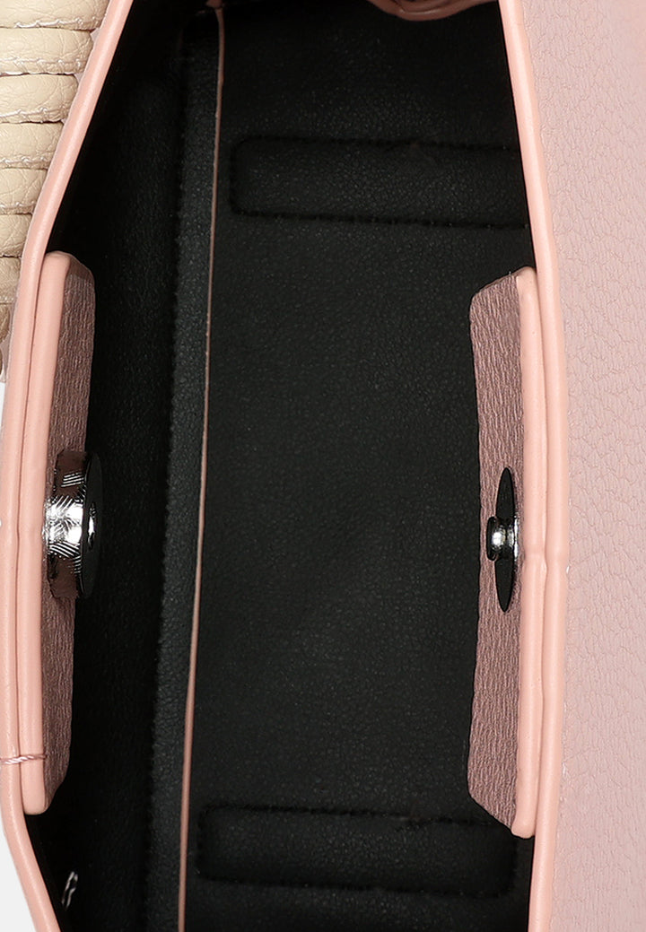 cable cord strap mini bag by ruw#color_pink