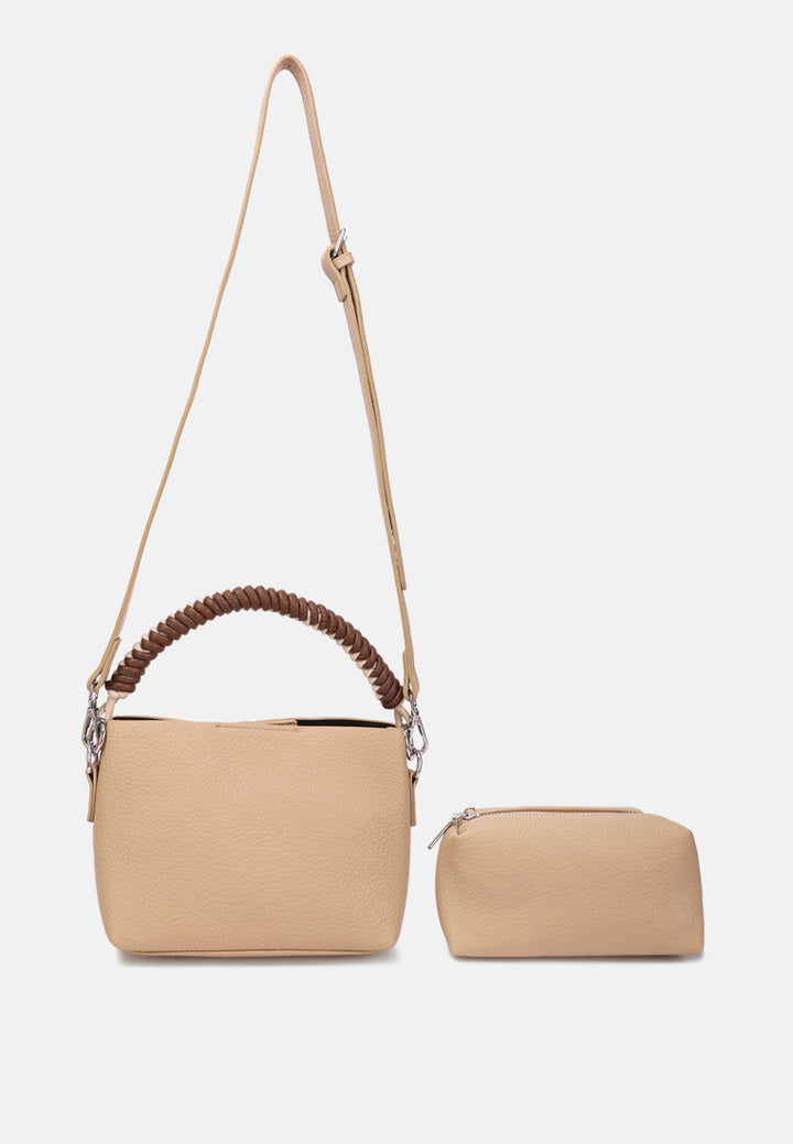 cable cord strap mini bag by ruw#color_khaki