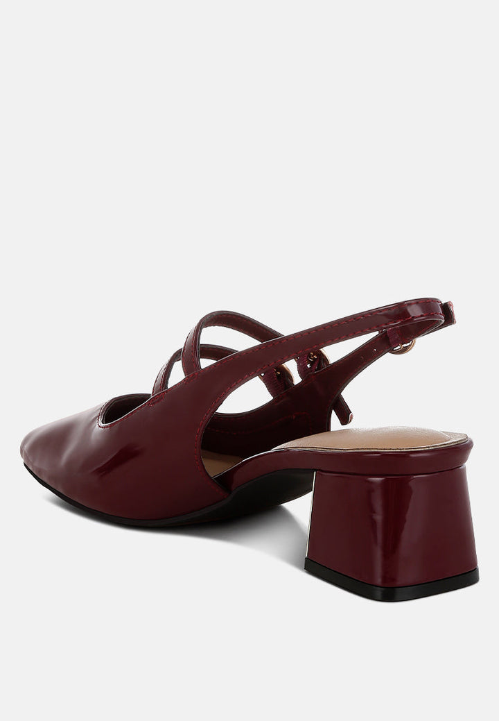 block heel croco slingback sandals by mode#color_red