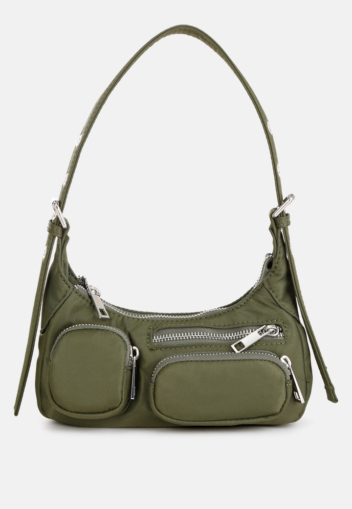 cargo pockets shoulder bag by ruw#color_olive