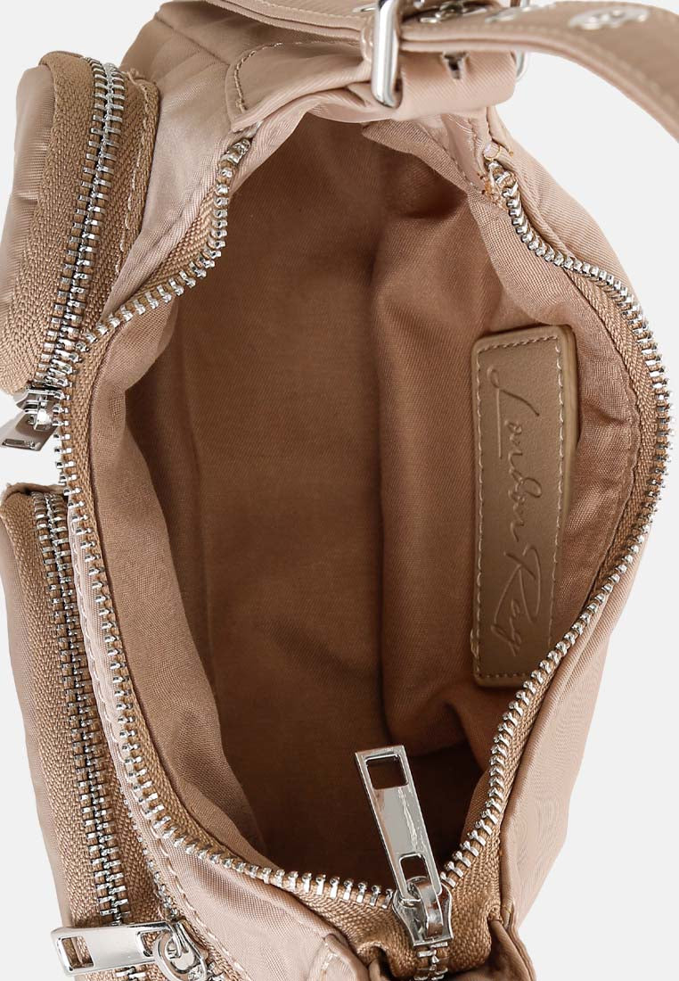 cargo pockets shoulder bag by ruw#color_taupe