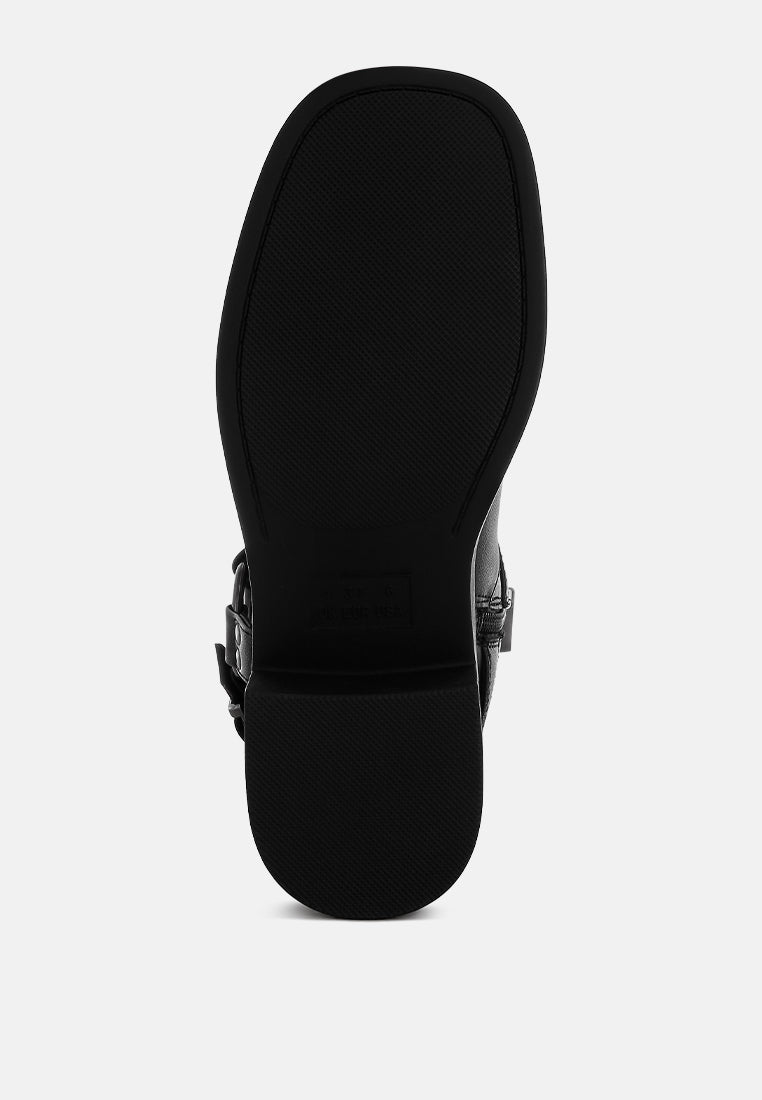 harness detail biker boots by ruw#color_black