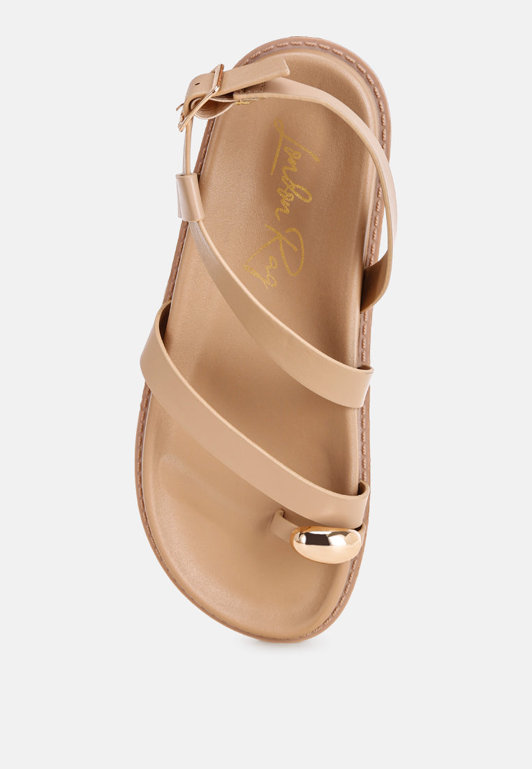 carina strappy design flat sandals#color_beige-faux-leather