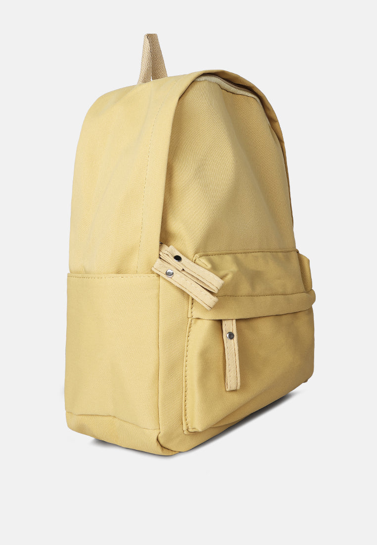 casual backpack#color_khaki