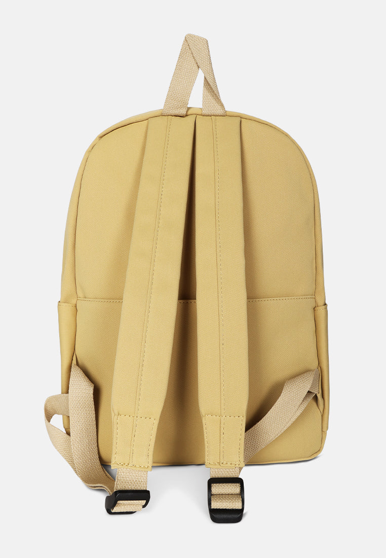 casual backpack#color_khaki