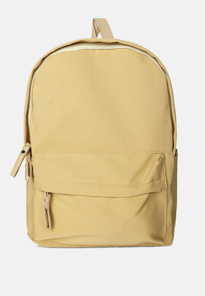 casual backpack#color_khaki