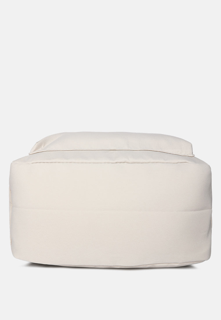 casual backpack#color_off-white
