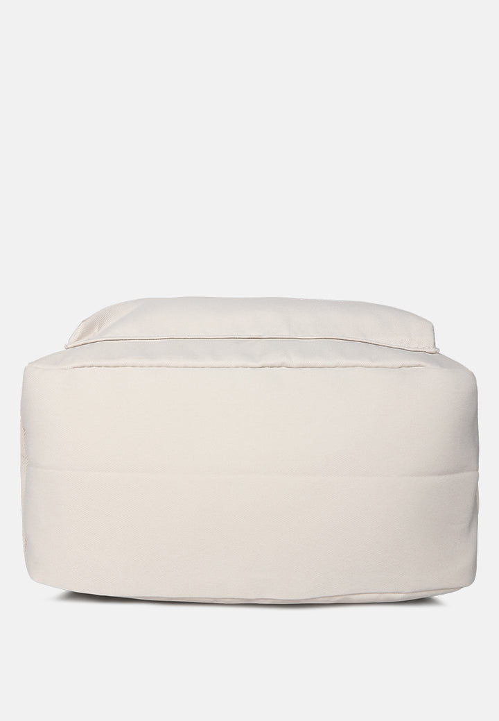 casual backpack#color_off-white