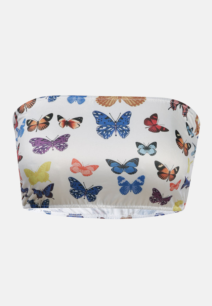 chasing butterflies tube top by ruw#color_white