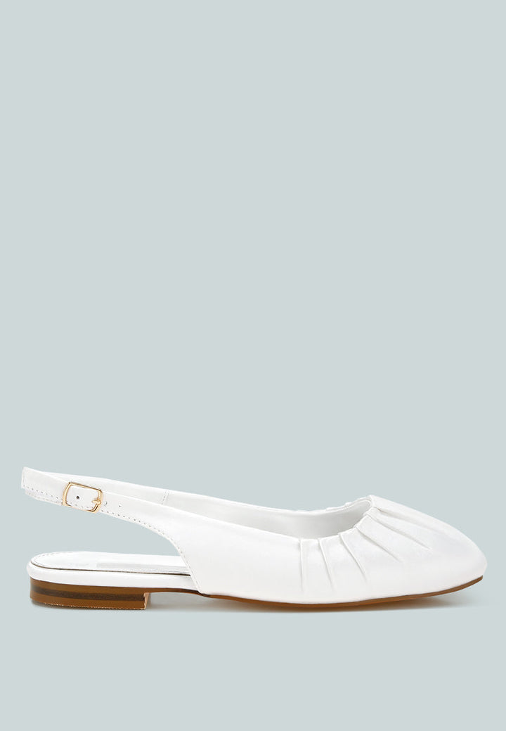 satin square toe flat slingbacks by ruw#color_white