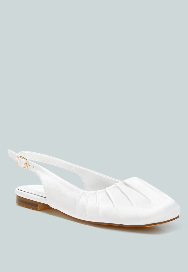 satin square toe flat slingbacks by ruw#color_white