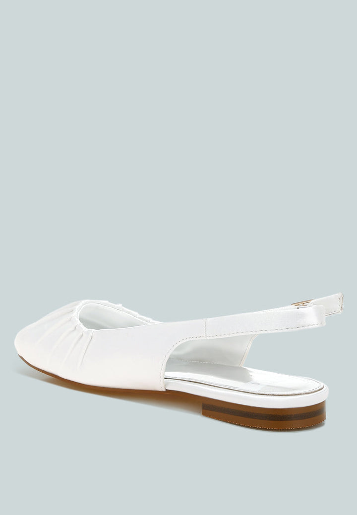 satin square toe flat slingbacks by ruw#color_white