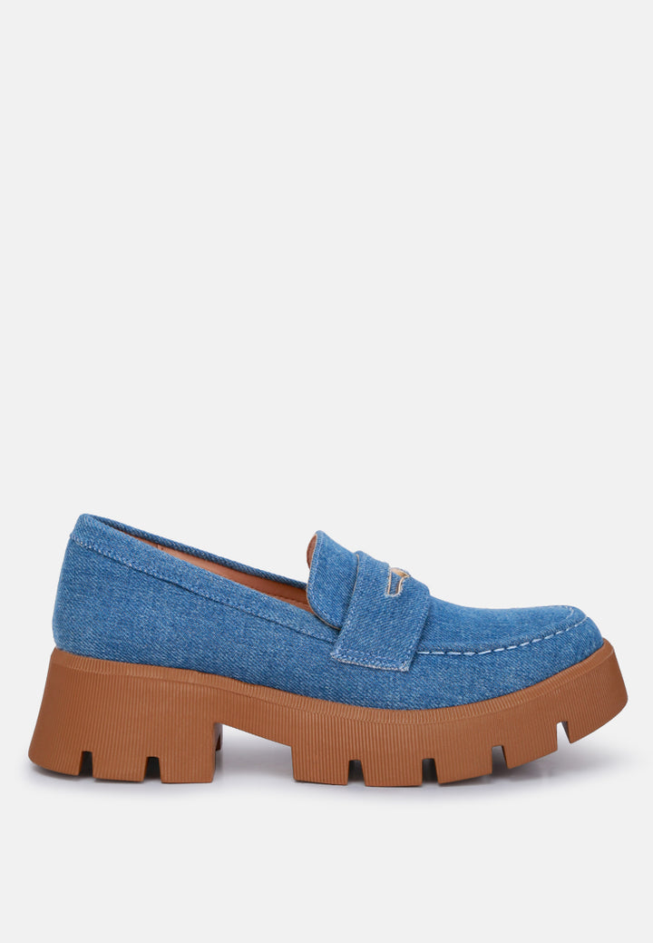 chunky loafers by ruw#color_denim