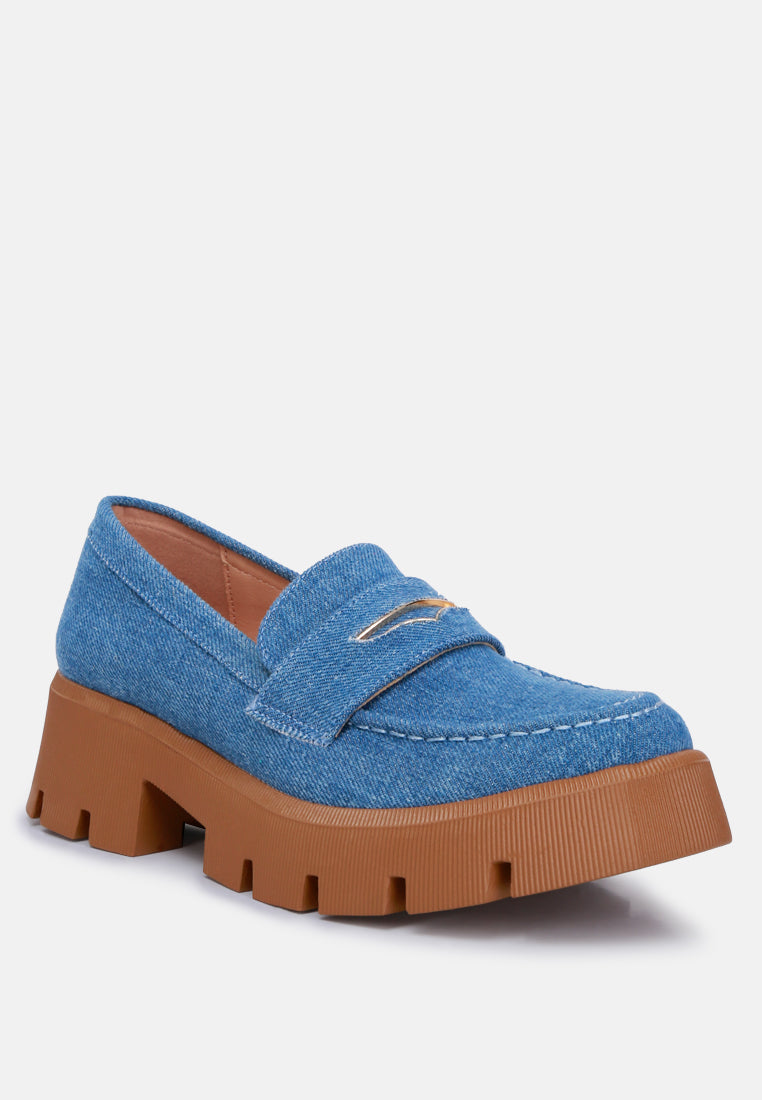 chunky loafers by ruw#color_denim