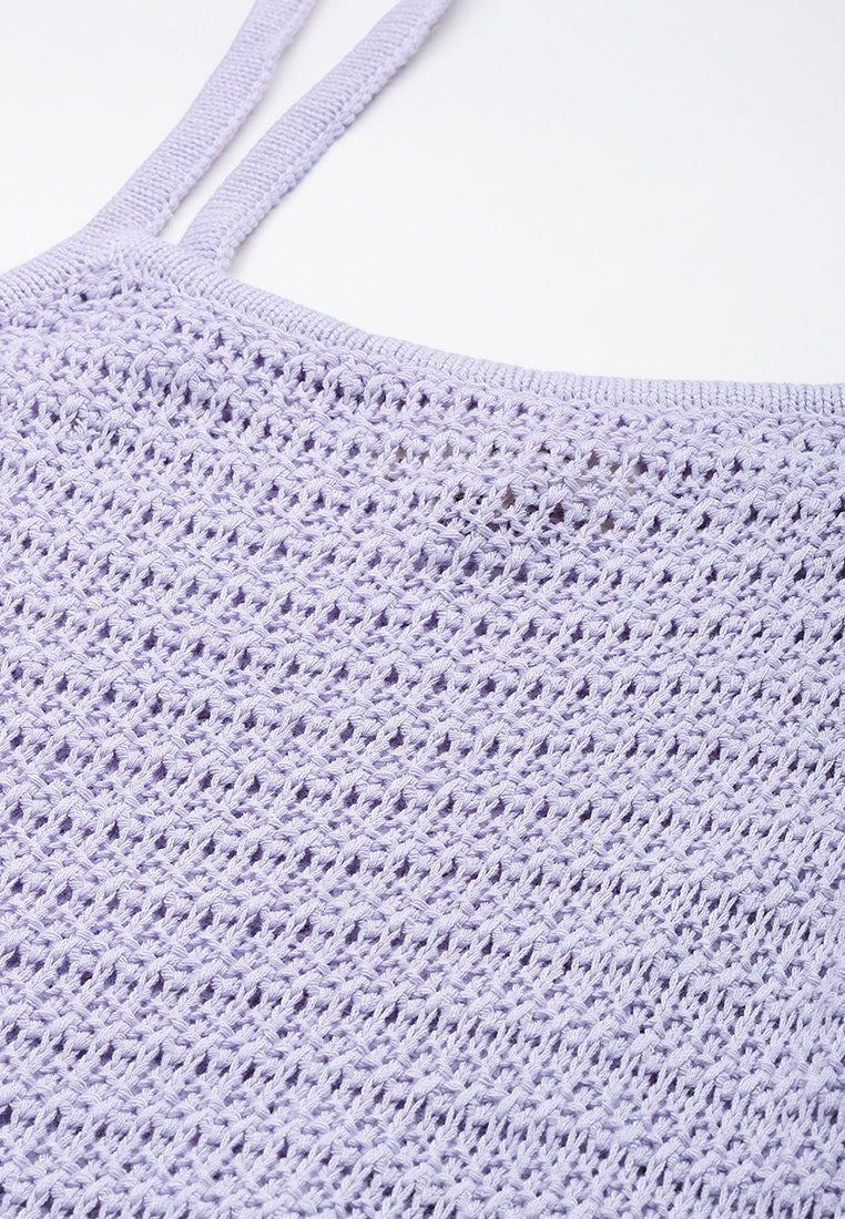 straight side slit dress by ruw#color_lilac