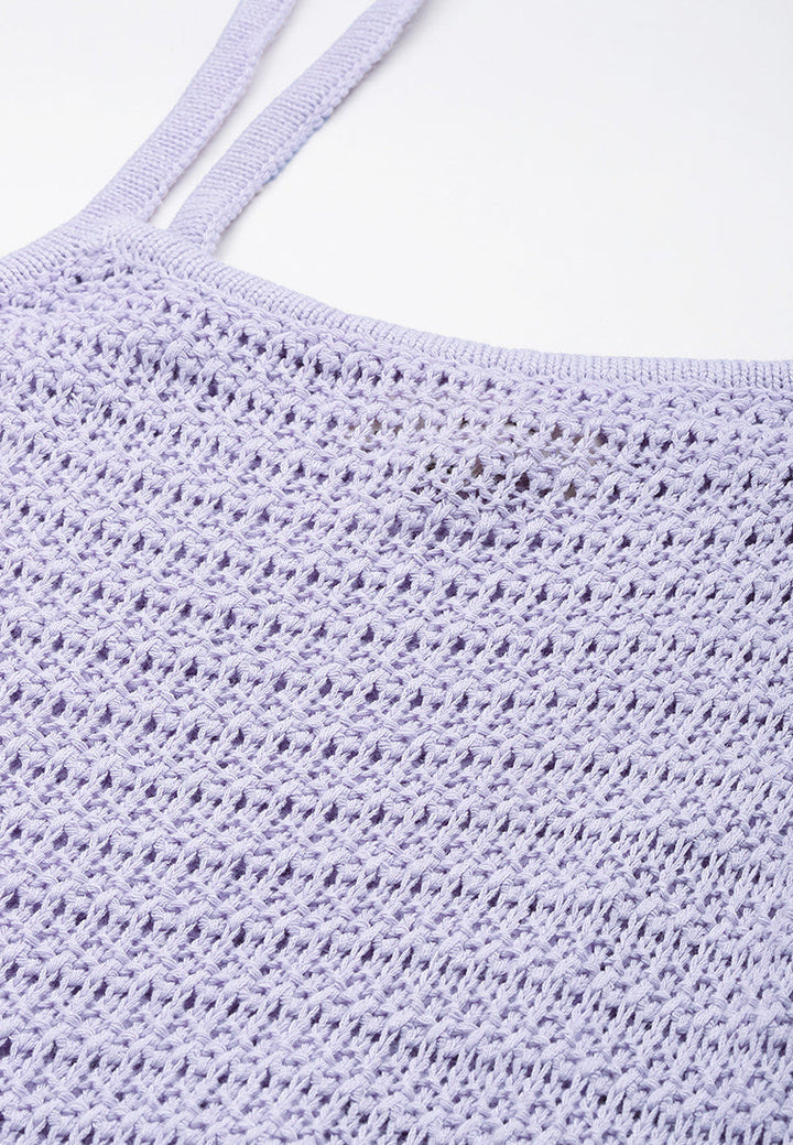 straight side slit dress by ruw#color_lilac
