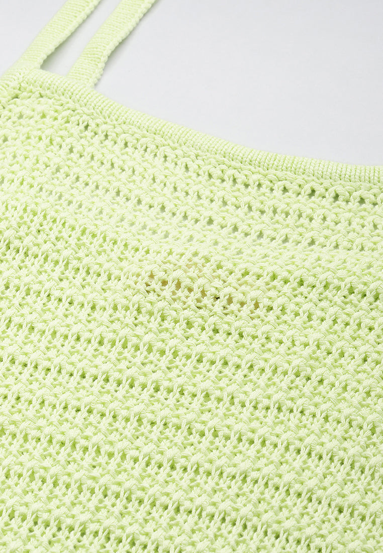 straight side slit dress by ruw#color_washed-lime