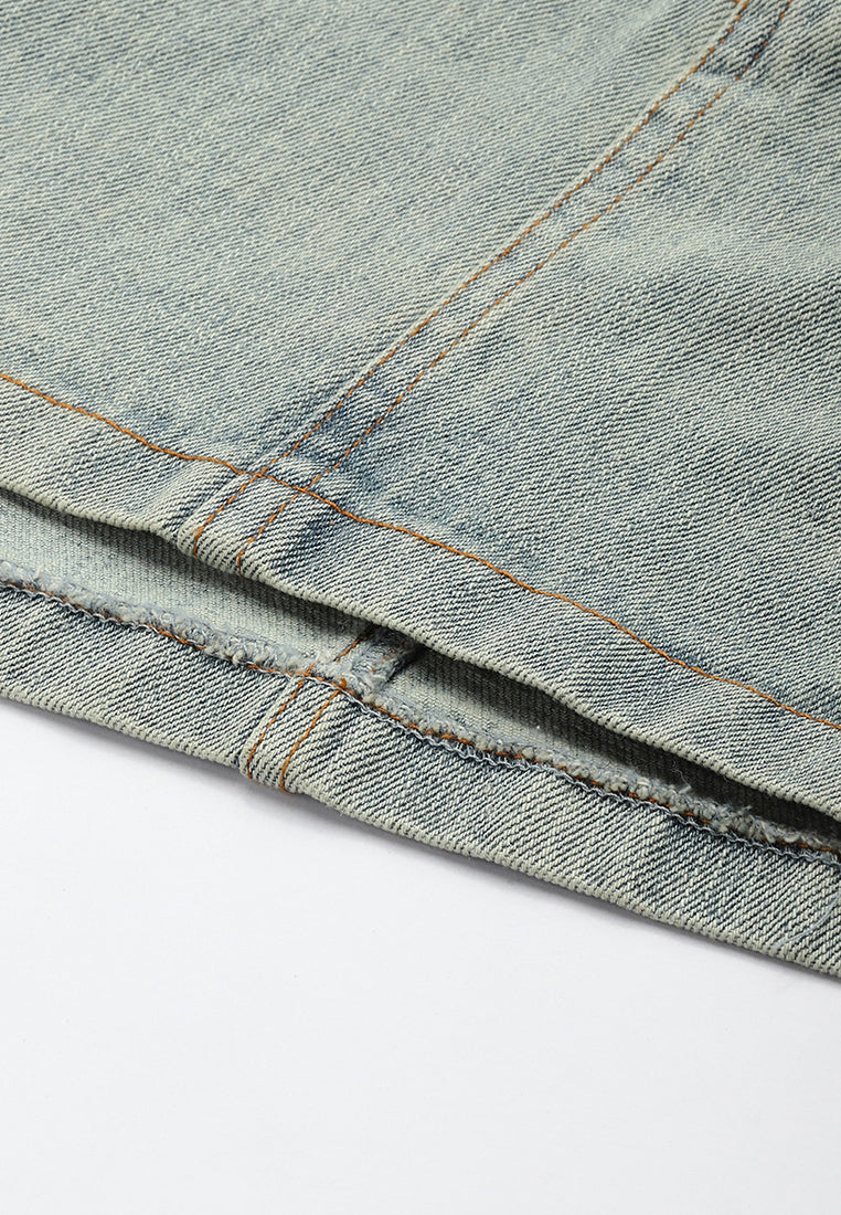 elasticated waistband layered mini skirt by ruw#color_vintage