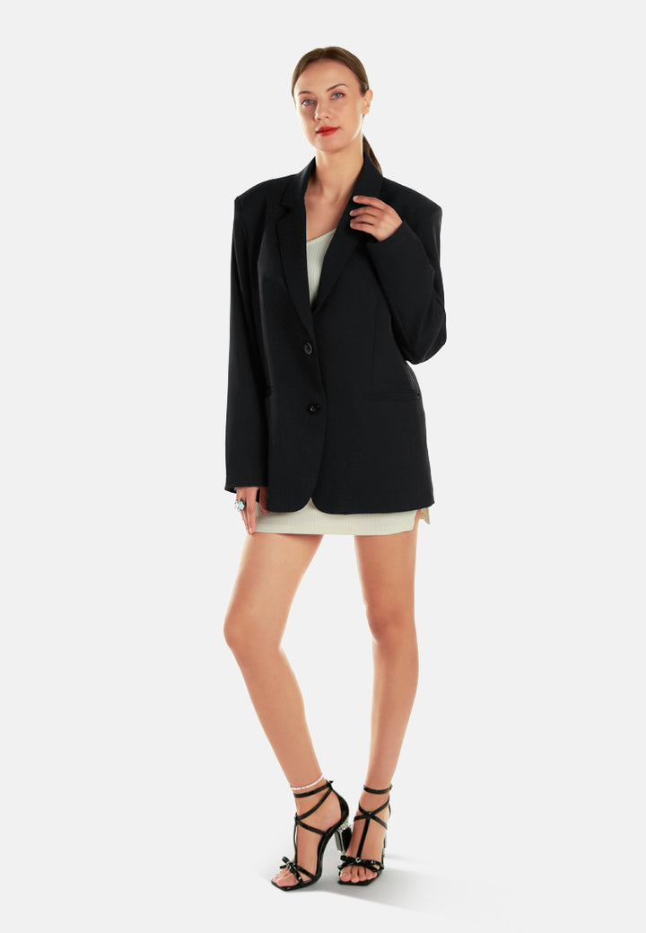 classic oversized blazer#color_black