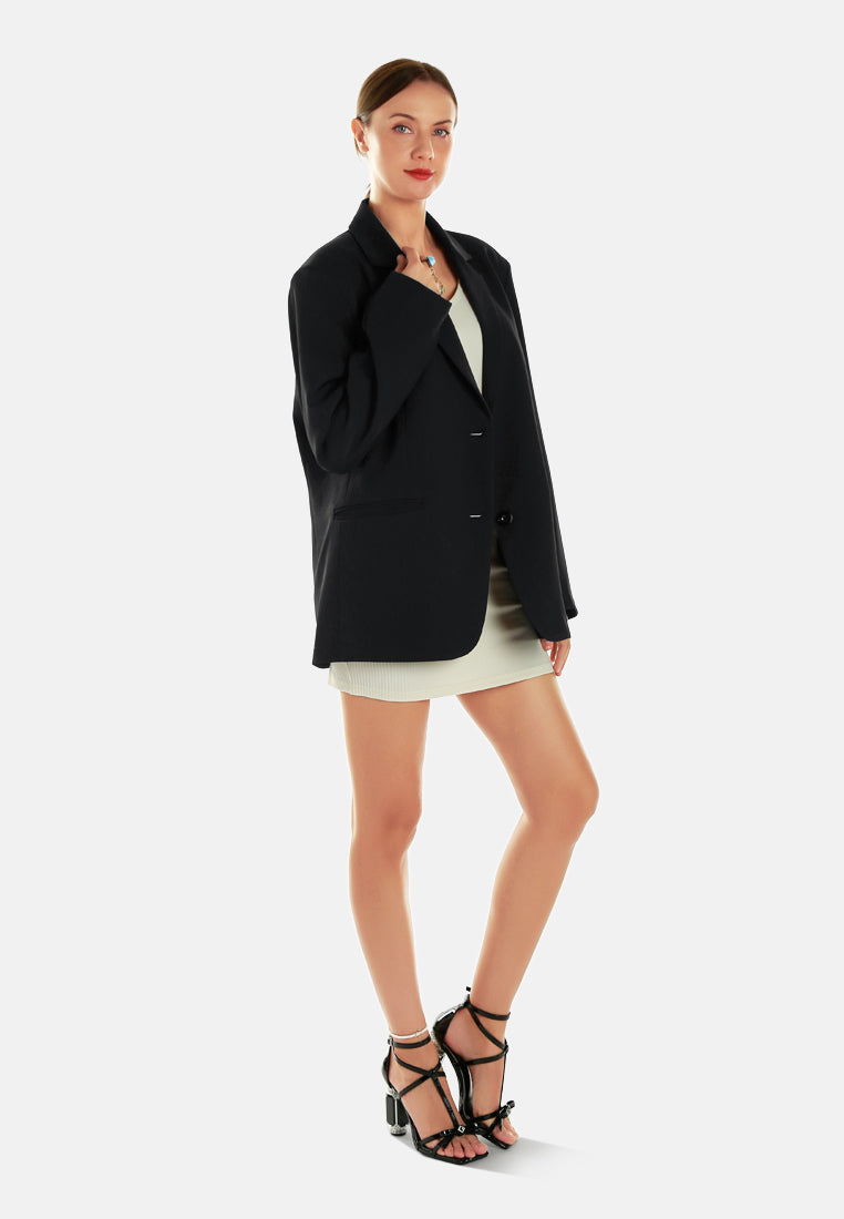 classic oversized blazer#color_black