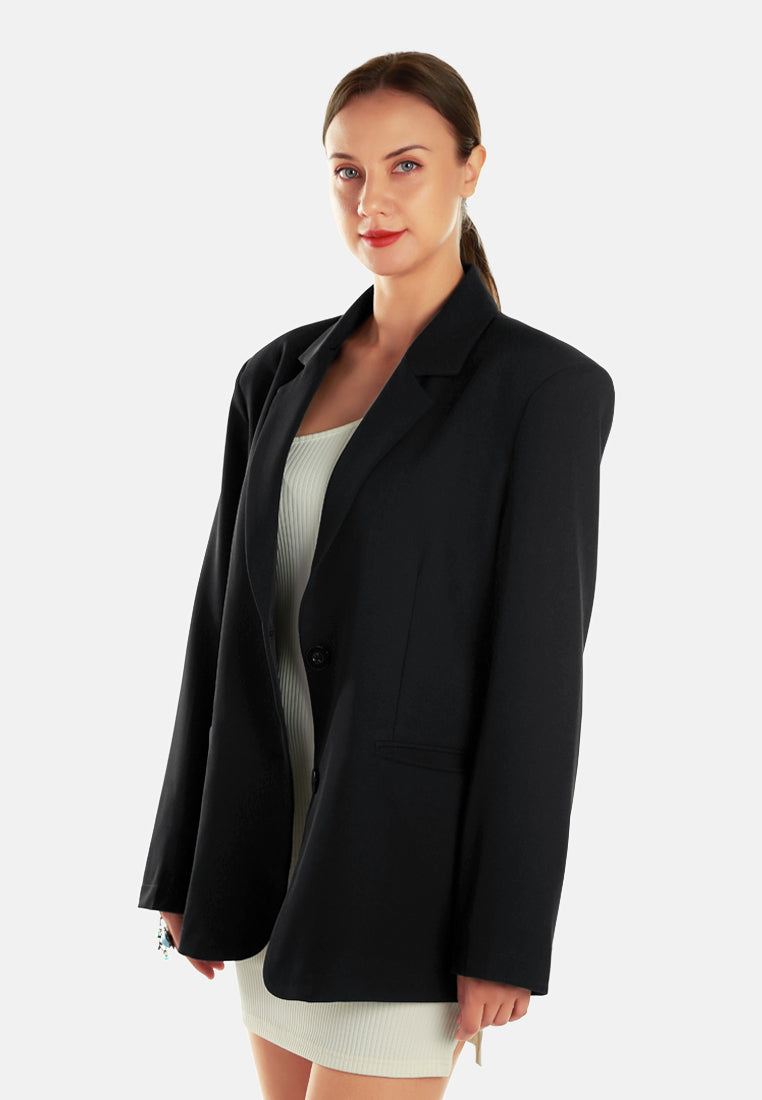 classic oversized blazer#color_black